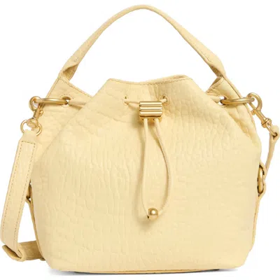 Vince Camuto Pippa Leather Bucket Bag In Yellow