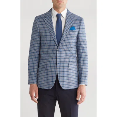 Vince Camuto Plaid Check Sport Coat In Blue Check