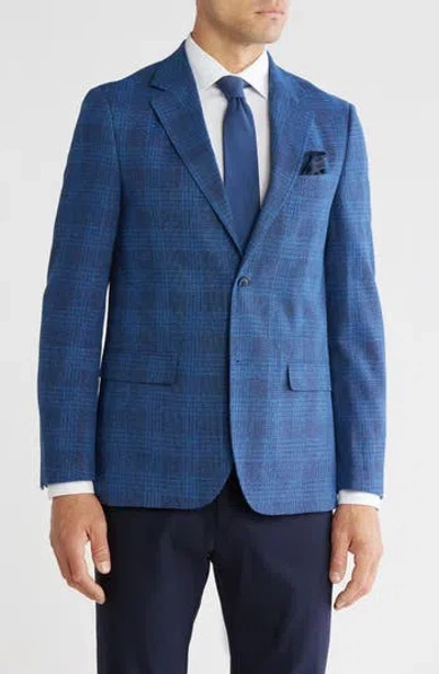 Vince Camuto Plaid Cotton & Linen Sport Coat