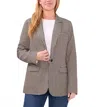 Vince Camuto Plaid One Button Blazer In Brown/black/cream In Brown