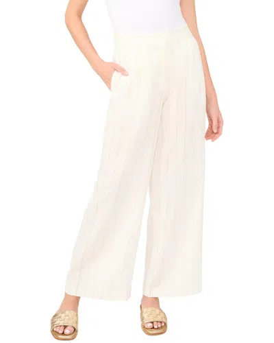 Vince Camuto Pleat Front Linen-blend Pant In Neutral