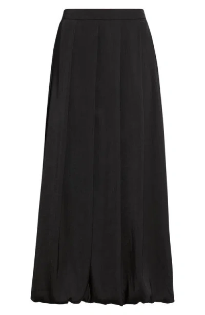 Vince Camuto Pleated Bubble Hem Midi Skirt In Blue