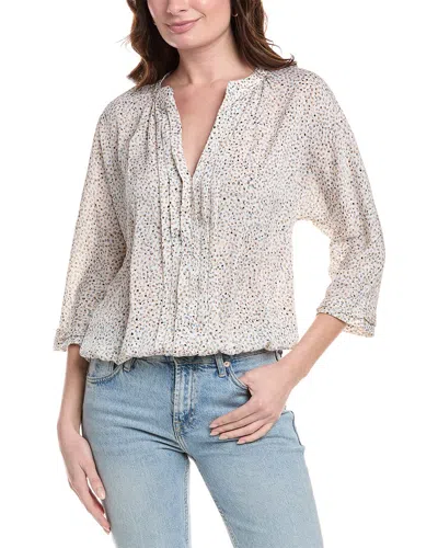 VINCE CAMUTO PLEATED FRONT BLOUSE