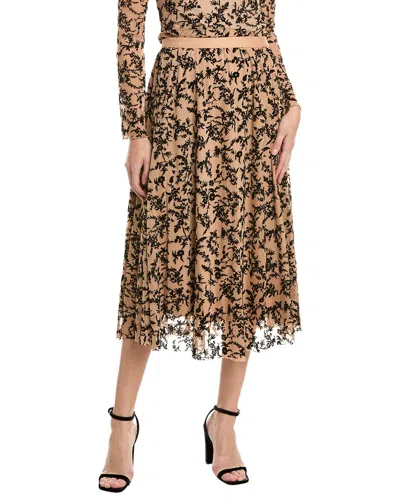 VINCE CAMUTO PLEATED MIDI SKIRT