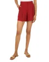 Vince Camuto Pleated Shorts In Red