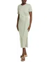 Vince Camuto Pleated Side T-shirt Dress