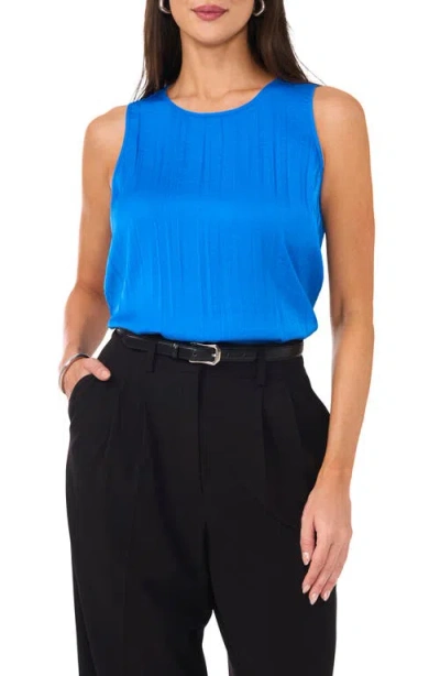 Vince Camuto Pleated Sleeveless Blouse In Royal Azure