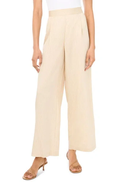 Vince Camuto Pleated Wide Leg Pants In Neutral