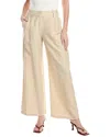 Vince Camuto Pleated Wide Leg Trouser In Beige