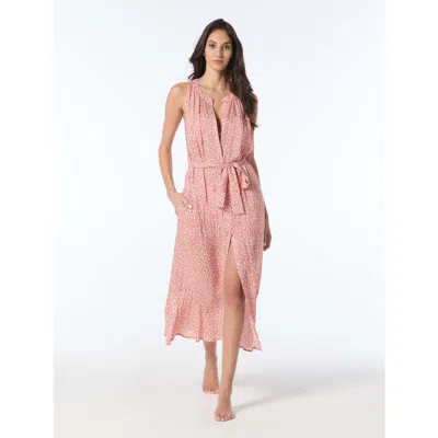 Vince Camuto Plunge Belted Cover Up Dress
