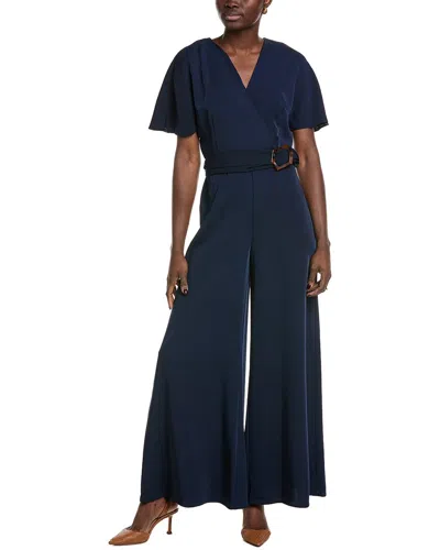 Vince Camuto Plunge Jumpsuit In Blue