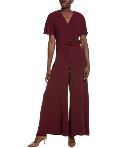 Vince Camuto Plunge Jumpsuit In Red