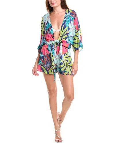 VINCE CAMUTO PLUNGE NECK ROMPER