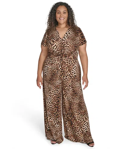 Vince Camuto Plus Size Animal Print Jumpsuit