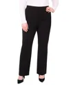 Vince Camuto Plus Size Bootcut Pull-on Pants In Black