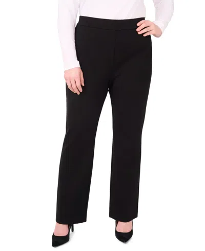 Vince Camuto Plus Size Bootcut Pull-on Pants In Black
