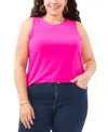 Vince Camuto Back Keyhole Tank In Fircly Fuschia