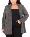 Vince Camuto Plus Size Double-breasted Shawl-collar Jacket
