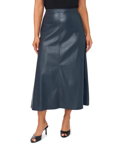 Vince Camuto Plus Size High-waisted Maxi A-line Skirt In Burgundy