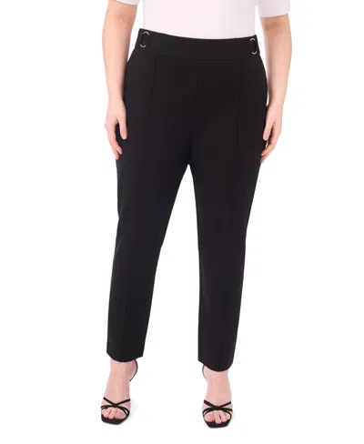 Vince Camuto Plus Size Slim-leg Ankle Pants In Black