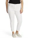 VINCE CAMUTO PLUS WOMENS HIGH RISE FRAYED HEM ANKLE JEANS