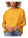 VINCE CAMUTO PLUS WOMENS RIBBED TRIM KNIT CREWNECK SWEATER