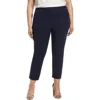 Vince Camuto Stretch Twill Crop Pants In Blue