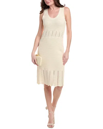 VINCE CAMUTO POINTELLE MIDI DRESS