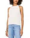 Vince Camuto Pointelle Cotton Sweater Tank In Antique White
