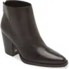 Vince Camuto Polleah Womens Zipper Leather Booties In Brown