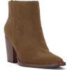 Vince Camuto Polellah Pointed Toe Bootie In Reishi Suede