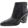 Vince Camuto Polleah Womens Zipper Leather Booties In Black
