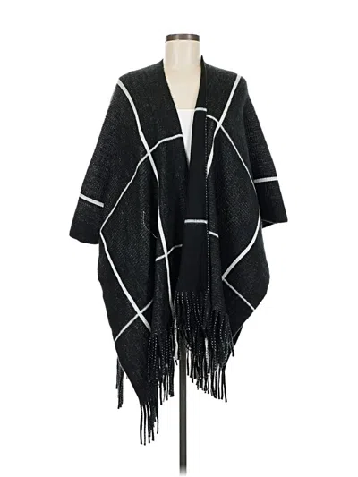 Pre-owned Vince Camuto Poncho In Black