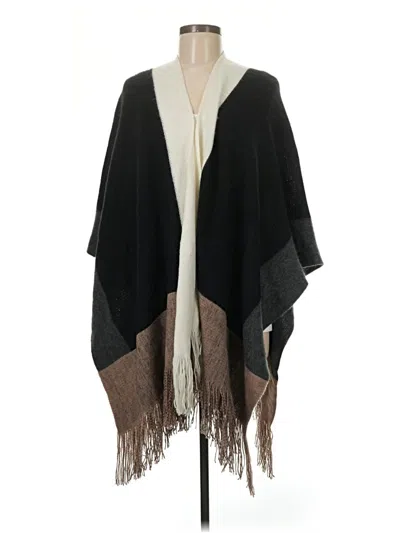 Pre-owned Vince Camuto Poncho In Black