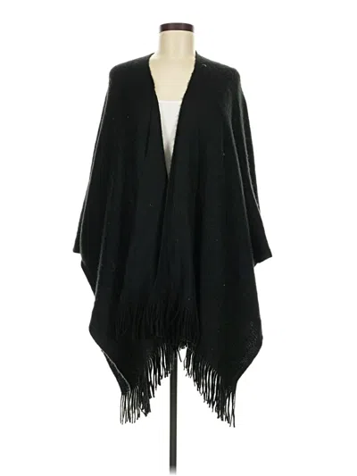 Pre-owned Vince Camuto Poncho In Black