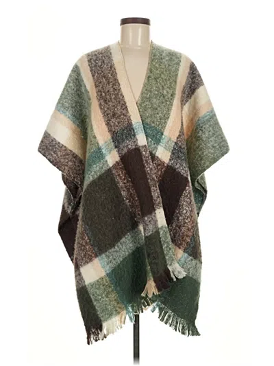 Pre-owned Vince Camuto Poncho In Green