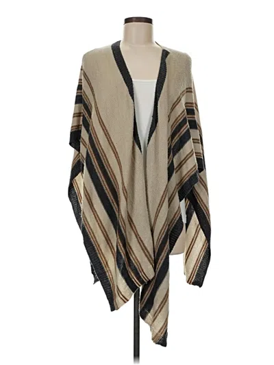 Pre-owned Vince Camuto Poncho In Tan