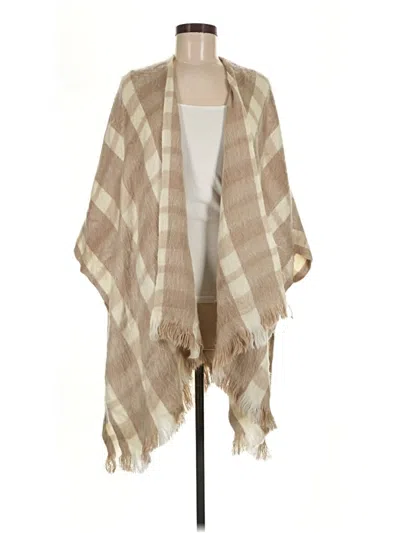 Pre-owned Vince Camuto Poncho In Tan