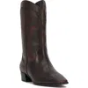 Vince Camuto Prilie Western Boot In Burgundy