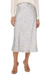 Vince Camuto Print Bias Cut Maxi Skirt In Lake Breeze