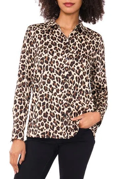 Vince Camuto Print Button-up Shirt In Animal Print