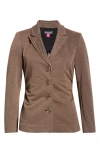 Vince Camuto Print Jacket In Brown