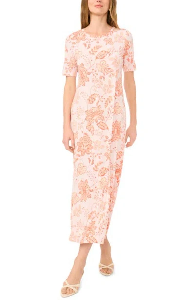 Vince Camuto Print Maxi Dress In Pink