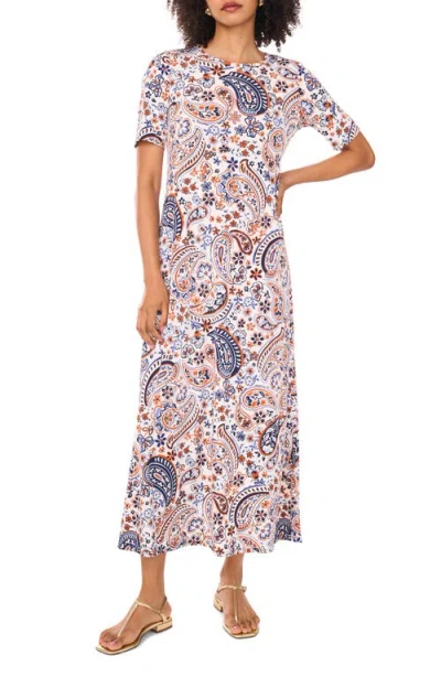 Vince Camuto Print Midi Dress In Multi
