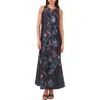 Vince Camuto Print Sleeveless Maxi Dress In Multi