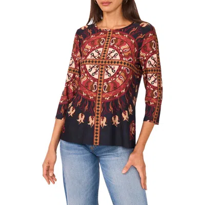 Vince Camuto Print T-shirt In Red