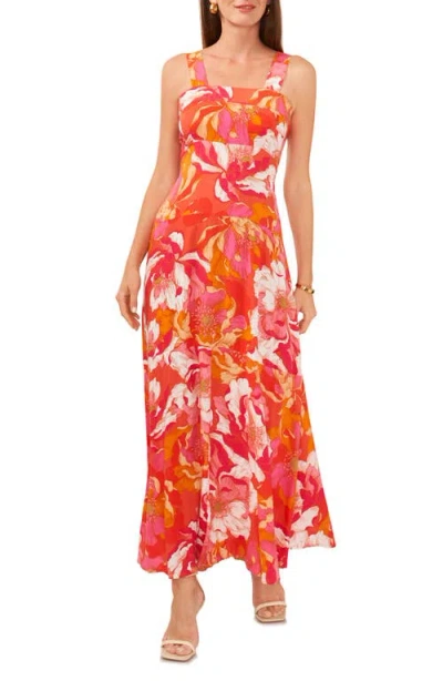 Vince Camuto Print Tiered Maxi Dress In Multi