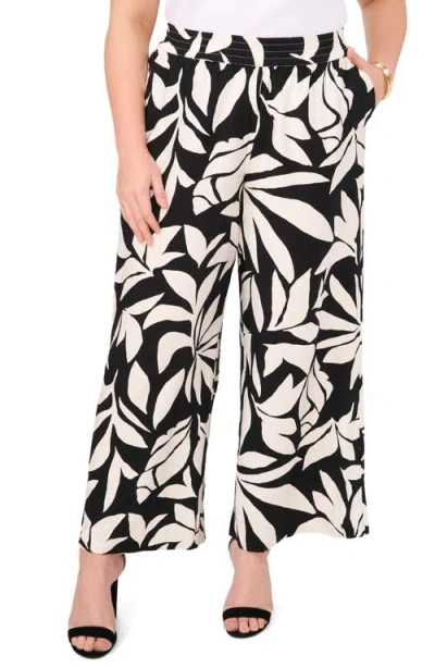 VINCE CAMUTO VINCE CAMUTO PRINT WIDE LEG PANTS