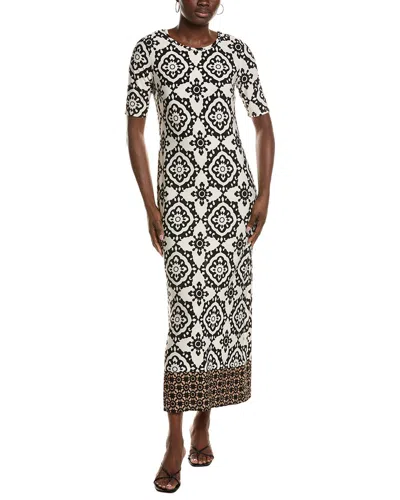 Vince Camuto Printed Maxi Dress In Brown