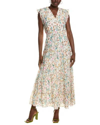 Vince Camuto Printed Maxi Dress In Neutral